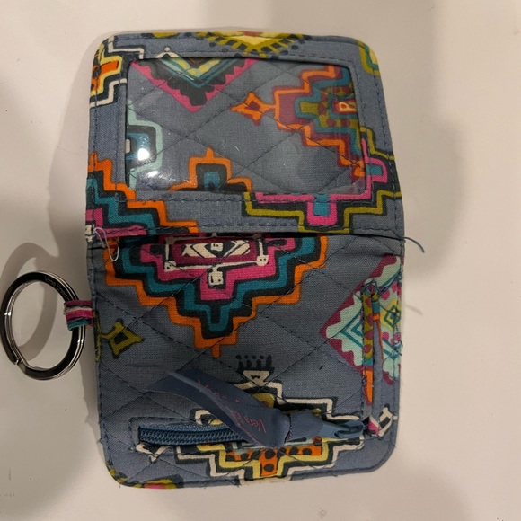 Vera Bradley grey Aztec keychain wallet - Picture 3 of 4